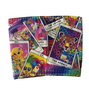 Handmade Lisa Frank Tarot Cup Cozy – Reversible Rainbow Plaid Sleeve